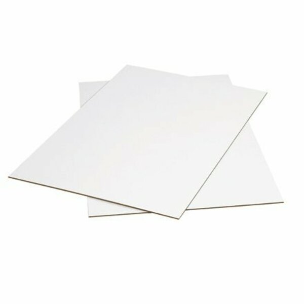 Bsc Preferred 48 x 48'' White Corrugated Sheets, 5PK S-19779